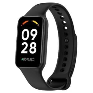 Bizon Strap + Case Watch Dots Xiaomi Redmi Smart Band 2 / Xiaomi Mi Band 8 Active black