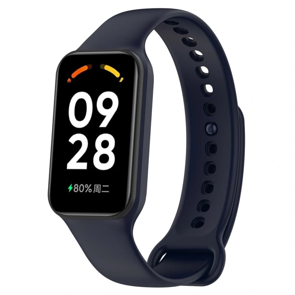 Bizon Strap + Case Watch Dots Xiaomi Redmi Smart Band 2 / Xiaomi Mi Band 8 Active navy blue - 1
