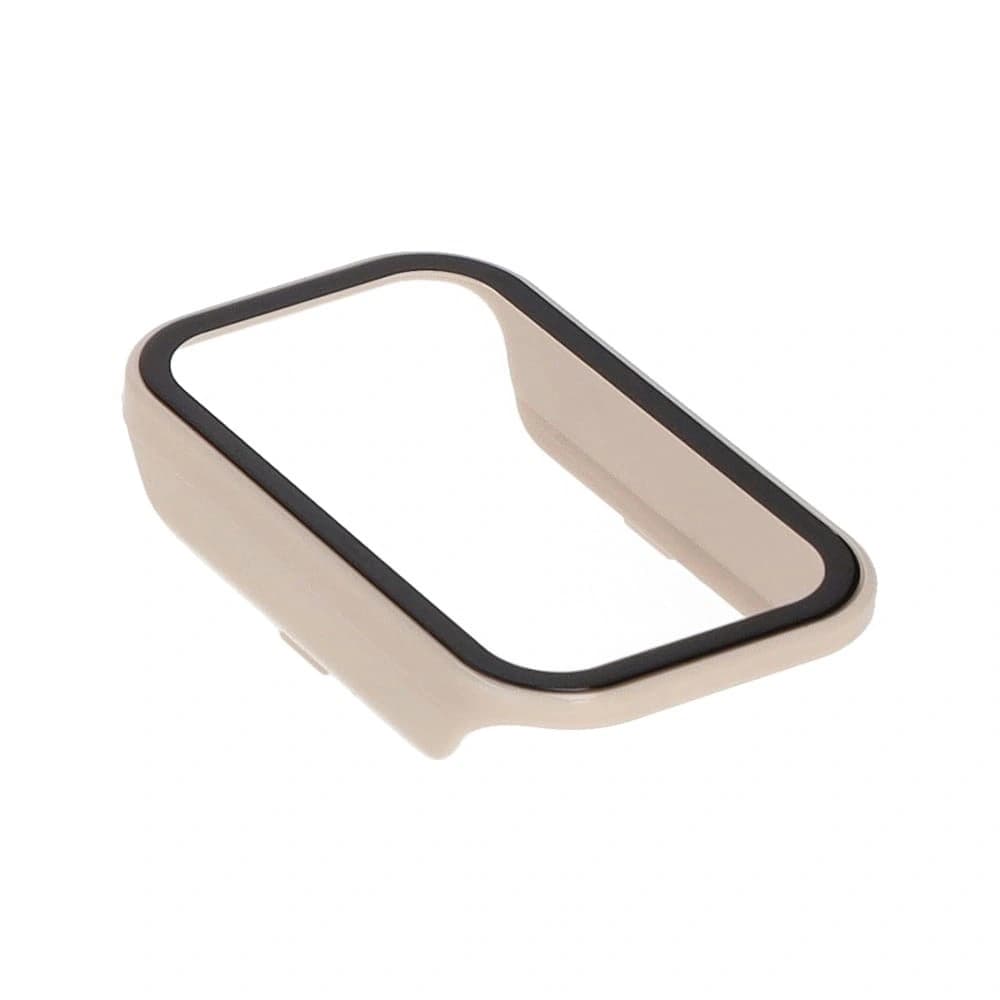 Bizon Case+Glass Set Xiaomi Redmi Smart Band 2 / Xiaomi Mi Band 8 Active beige - 3