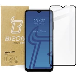 Szkło hartowane Bizon Glass Edge do Samsung Galaxy A03s czarne