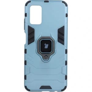 Etui Bizon Case Armor Ring do Samsung Galaxy A03S niebieskie