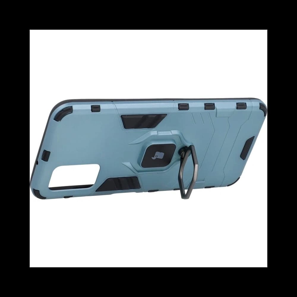 Etui Bizon Case Armor Ring do Samsung Galaxy A03S niebieskie - 3
