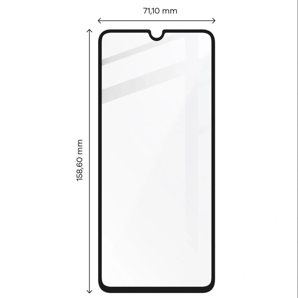 Bizon Glass Edge tempered glass - [2 PACK] + lens protection Samsung Galaxy A13 4G black - 2