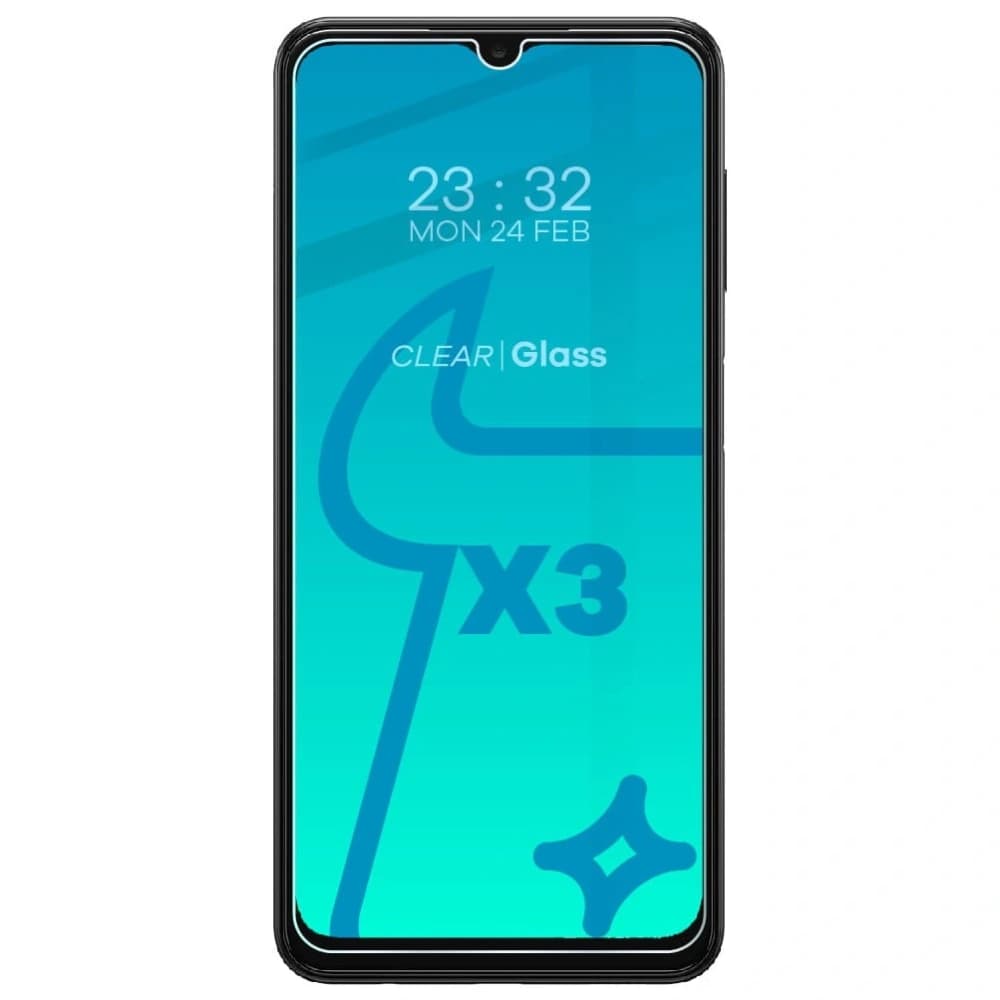 Bizon Glas Klares gehärtetes Glas - 3 Stück. + Linsenglas Samsung Galaxy A13 5G - 3