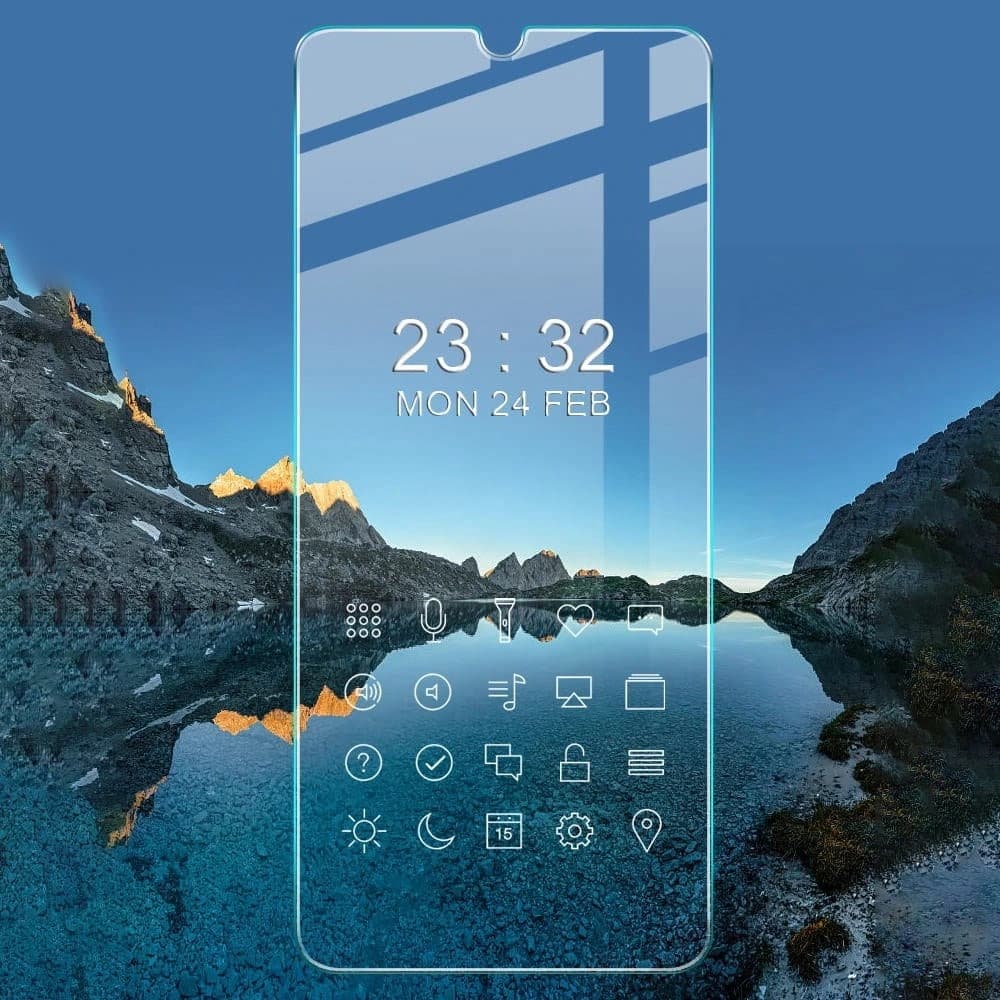 Bizon Glas Klares gehärtetes Glas - 3 Stück. + Linsenglas Samsung Galaxy A13 5G - 8