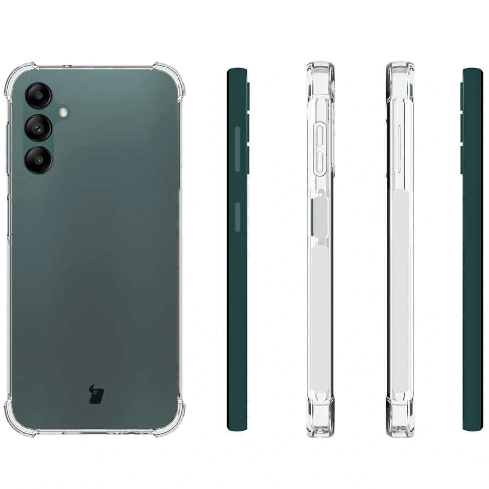 Bizon Case Clear Pack Hülle + 2x Bildschirmglas + Linsenglas Samsung Galaxy A14 4G/5G klar - 4