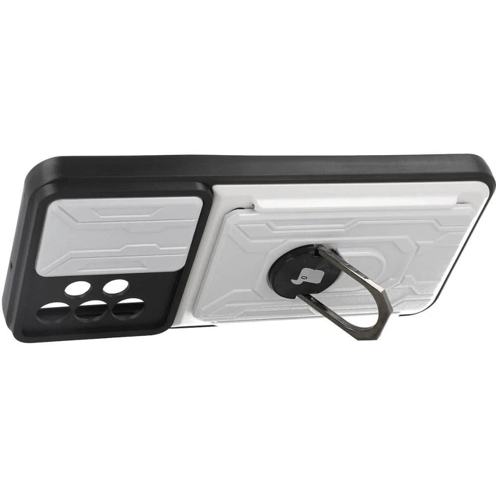 Bizon Case Camshield Card Slot Ring Samsung Galaxy A23 5G / 4G white - 3