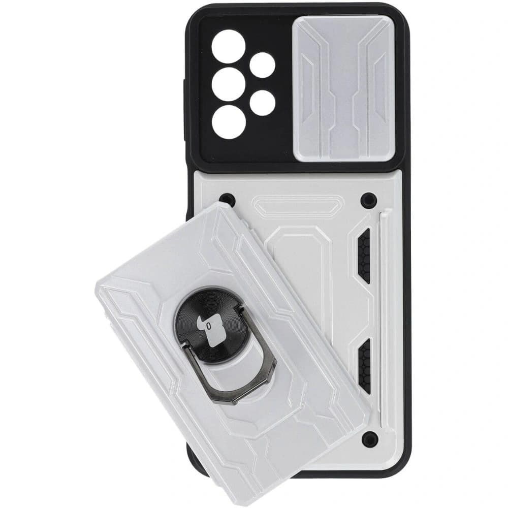 Bizon Case Camshield Card Slot Ring Samsung Galaxy A23 5G / 4G white - 4