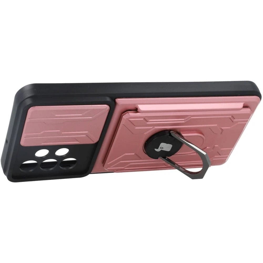 Bizon Case Camshield Kartensteckplatz Ring Samsung Galaxy A23 5G / 4G hellrosa - 3