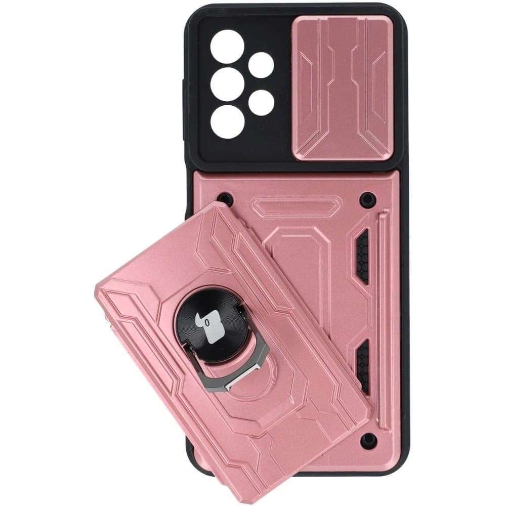 Bizon Case Camshield Kartensteckplatz Ring Samsung Galaxy A23 5G / 4G hellrosa - 4