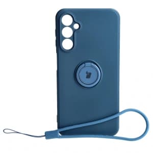 Bizon Case Silicone Ring Sq Samsung Galaxy A24 navy blue