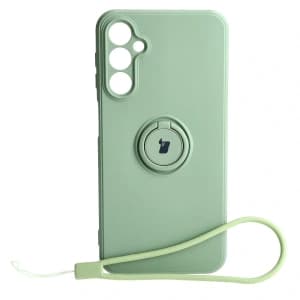 Bizon Case Silicone Ring Sq Samsung Galaxy A24 light green