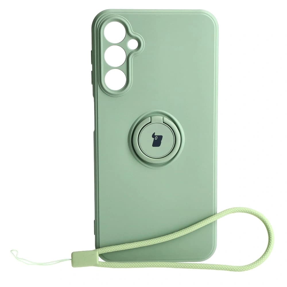 Bizon Case Silicone Ring Sq Samsung Galaxy A24 light green - 1