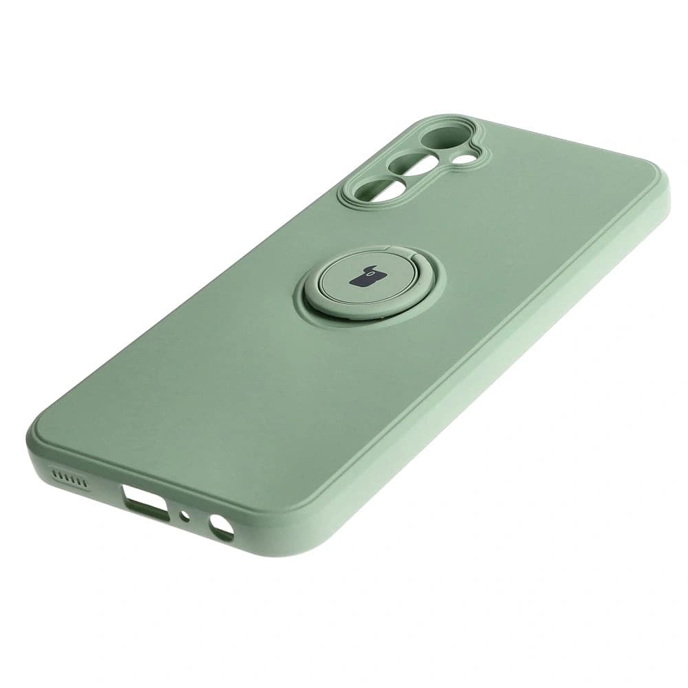 Bizon Case Silicone Ring Sq Samsung Galaxy A24 light green - 3