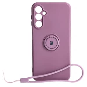 Bizon Case Silicone Ring Sq Samsung Galaxy A24 dark purple