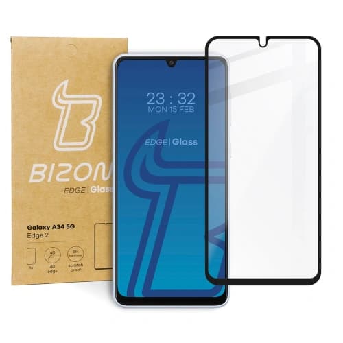 Bizon Glass Edge 2 Samsung Galaxy A34 5G black