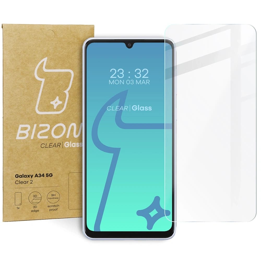 Bizon Glas Klar 2 Samsung Galaxy A34 5G - 1