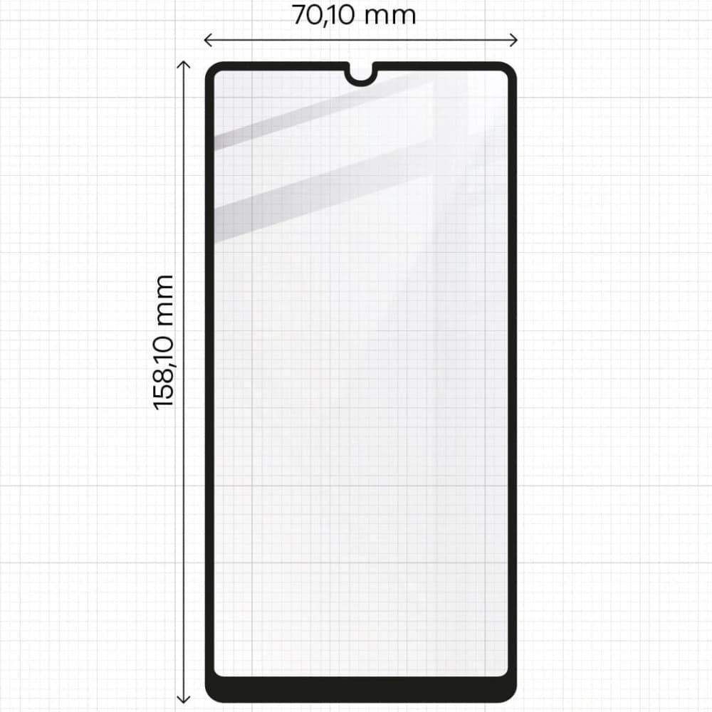 Bizon Glass Edge 2x tempered glass + lens protection Samsung Galaxy A42 5G black - 2