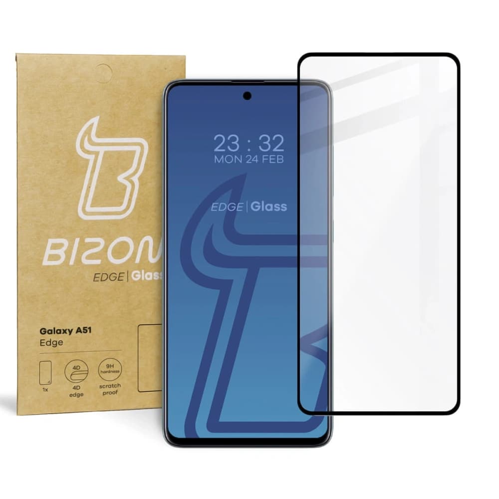 Bizon Glass Edge Samsung Galaxy A51 schwarz - 1