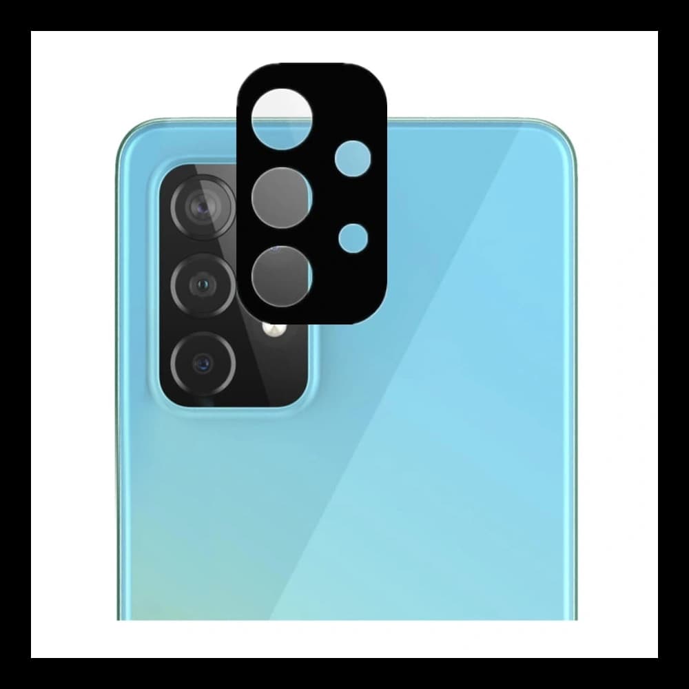 Bizon Glass Edge gehärtetes Glas - [2 PACK] + Linsenschutz Samsung Galaxy A52s 5G A52 4G/5G schwarz - 8