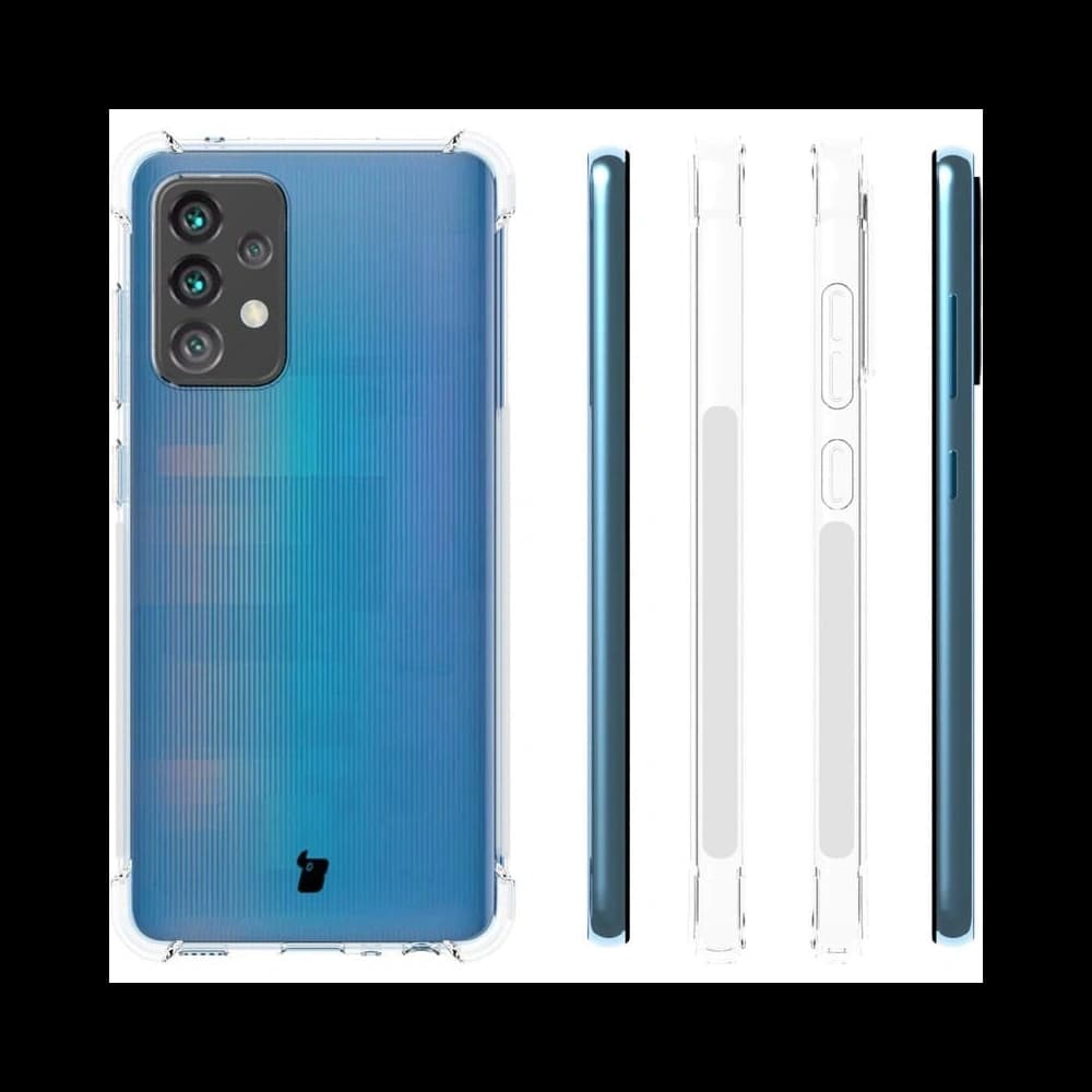 Bizon Case Clear Pack Hülle + 2x Bildschirmschutzglas + Linsenschutzglas Samsung Galaxy A52s 5G A52 5G/4G klar - 4