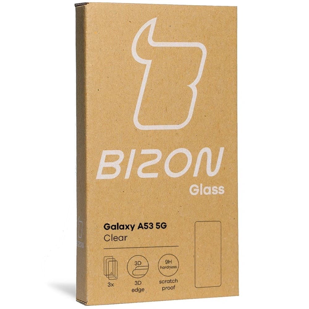 Bizon Glass Clear tempered glass - 3 pcs. + lens glass Samsung Galaxy A53 - 12
