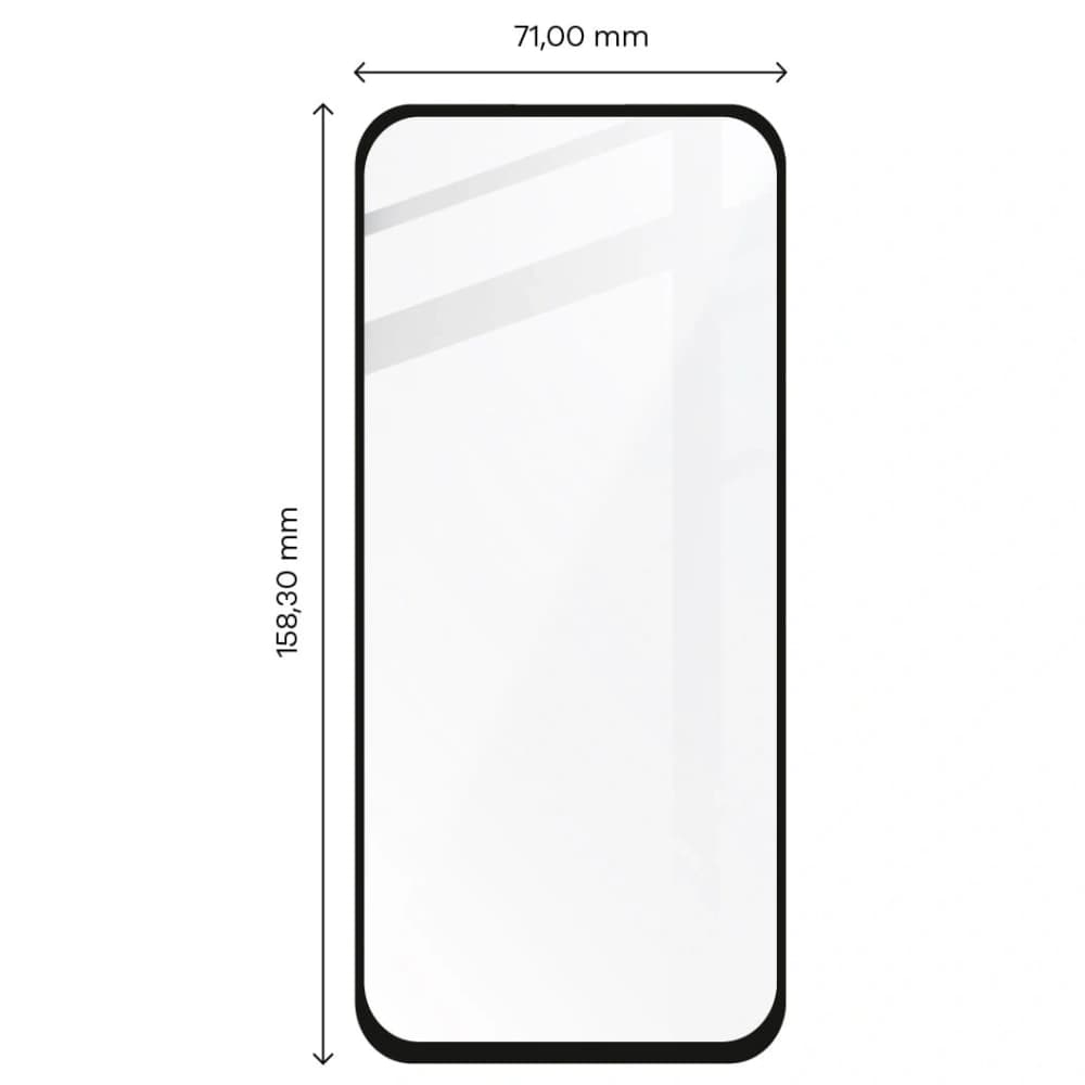 Bizon Glas Edge 2x gehärtetes Glas + Linsenschutz Samsung Galaxy A71 schwarz - 2