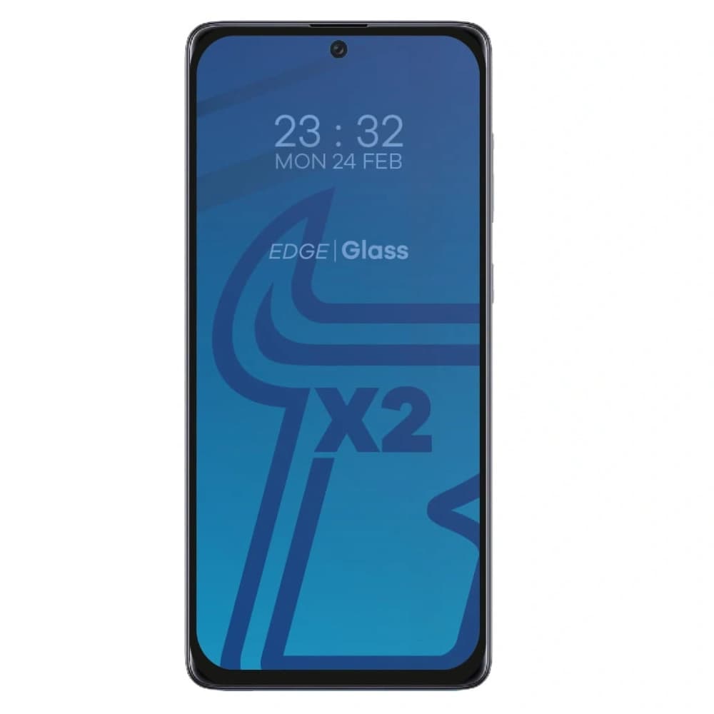 Bizon Glas Edge 2x gehärtetes Glas + Linsenschutz Samsung Galaxy A71 schwarz - 3