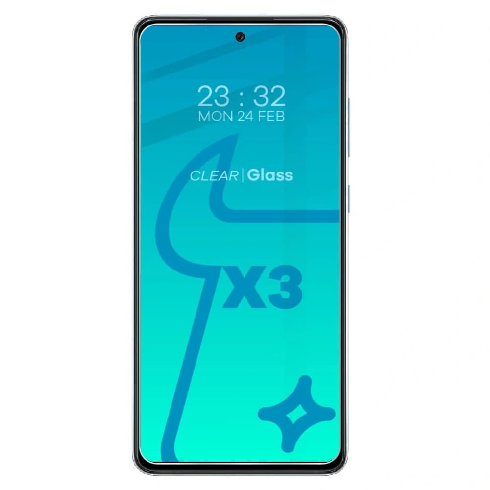 Bizon-Glas Klar 3x gehärtetes Glas + Linsenglas Samsung Galaxy A72 5G - 3