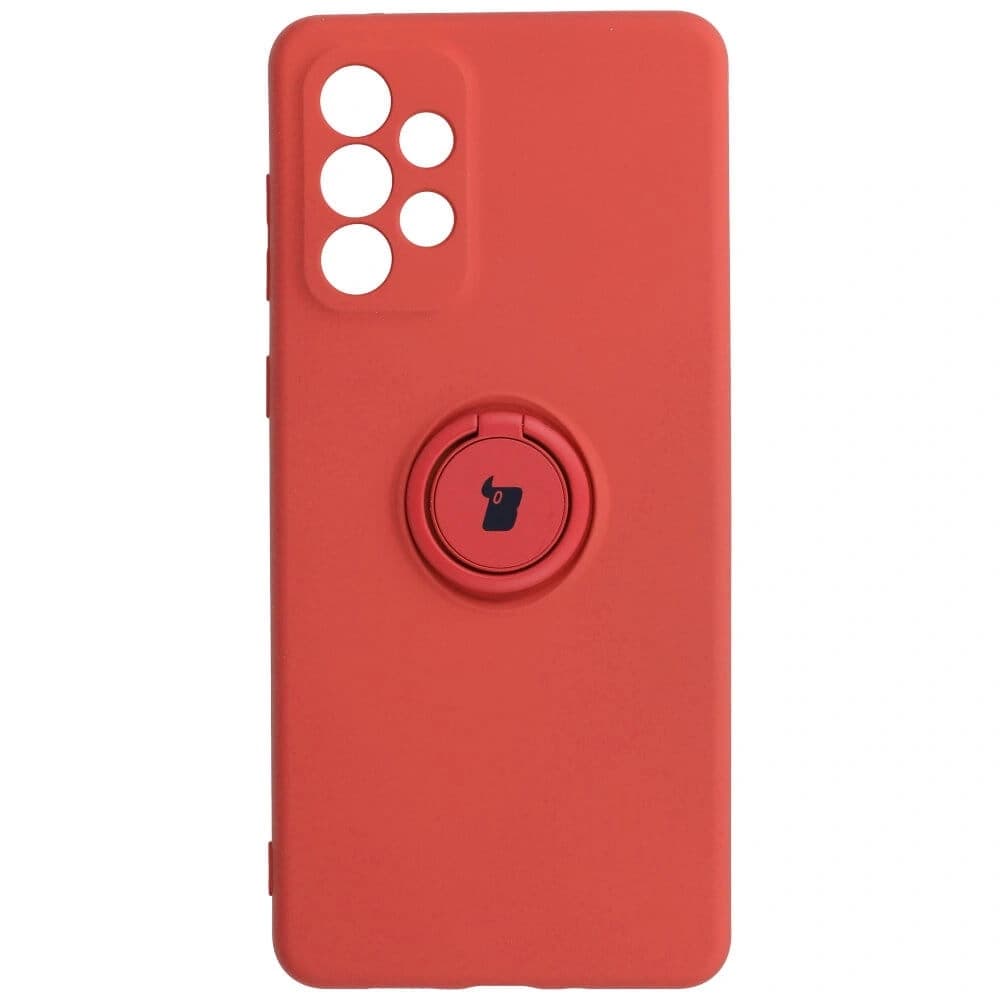 Bizon Case Silikonring Samsung Galaxy A73 5G dunkelrosa - 1
