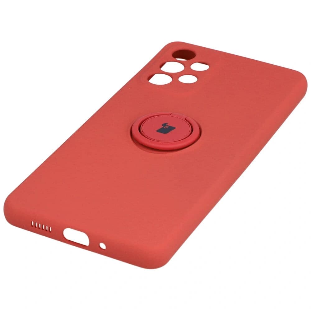 Bizon Case Silikonring Samsung Galaxy A73 5G dunkelrosa - 2
