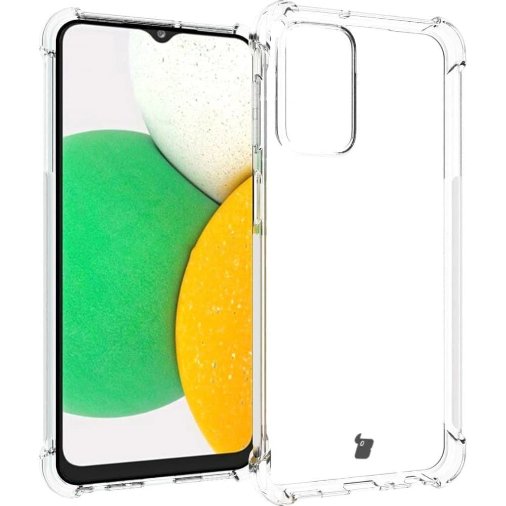 Etui + 2x szkło na ekran + szkło na obiektyw Bizon Case Clear Pack do Samsung Galaxy M13 / M23 5G przezroczyste - 3