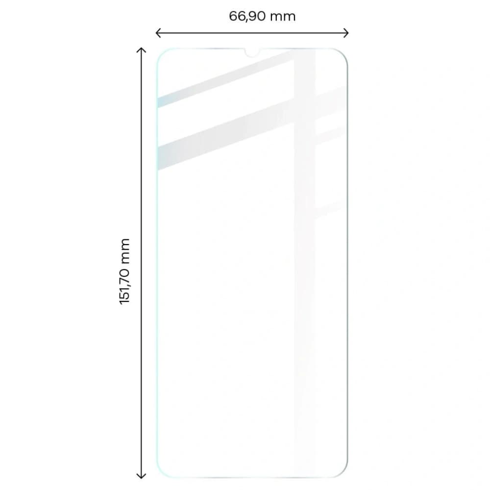 Bizon Glas Klar 3x gehärtetes Glas + Linsenglas Samsung Galaxy A22 4G / M22 - 2