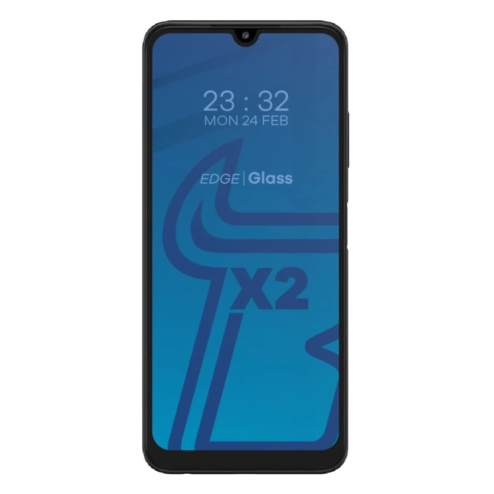 Bizon Glass Edge 2x gehärtetes Glas + Linsenschutz Samsung Galaxy A22 4G / M22 - 3