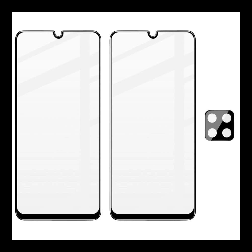 Bizon Glass Edge 2x gehärtetes Glas + Linsenschutz Samsung Galaxy A22 4G / M22 - 5