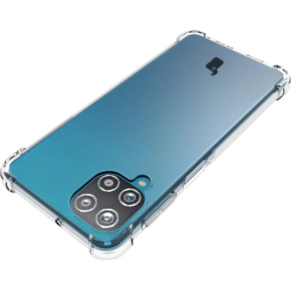 Bizon Case Clear Pack Hülle + 2x Bildschirmglas + Objektivglas Samsung Galaxy A22 4G / M22 klar - 6