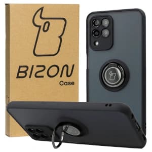 Bizon Case Hybrid Ring Samsung Galaxy M33 5G smoky with a black frame