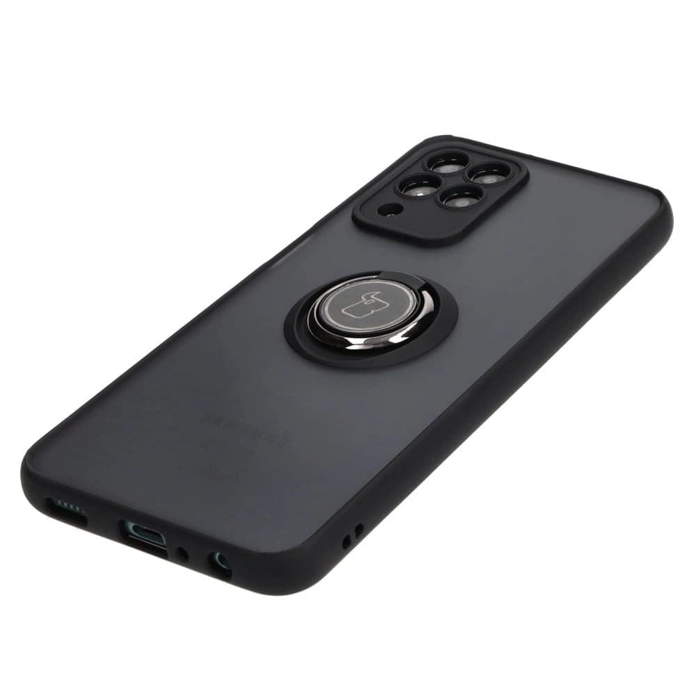 Bizon Case Hybrid Ring Samsung Galaxy M33 5G rauchig mit einem schwarzen Rahmen - 3