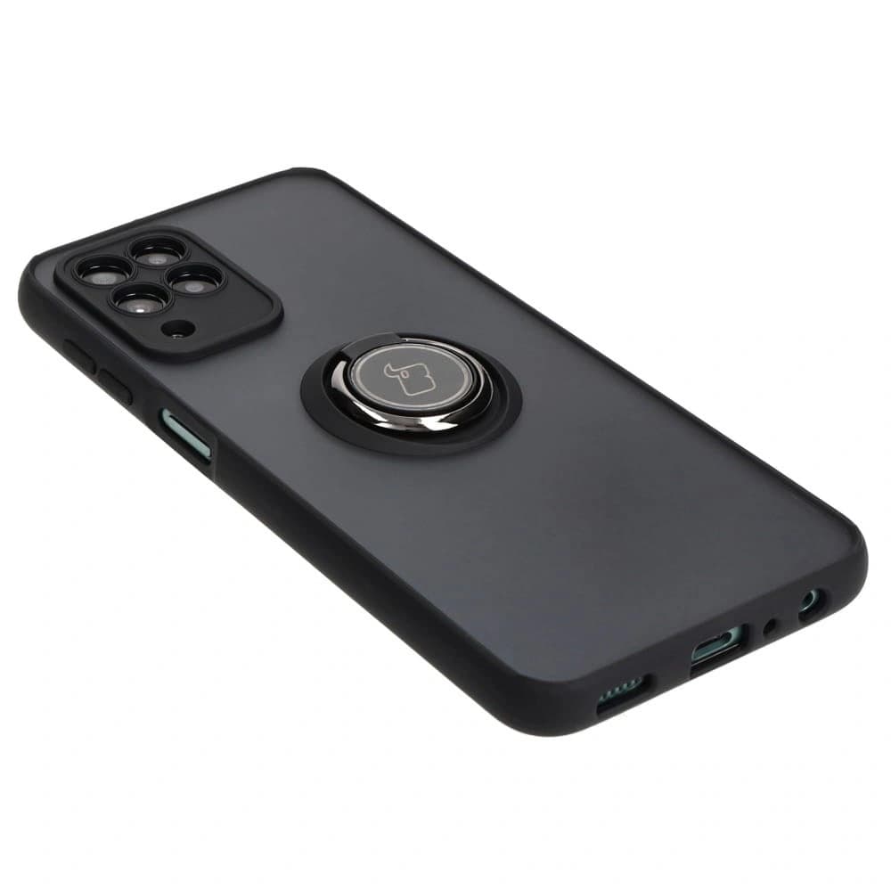 Bizon Case Hybrid Ring Samsung Galaxy M33 5G rauchig mit einem schwarzen Rahmen - 4