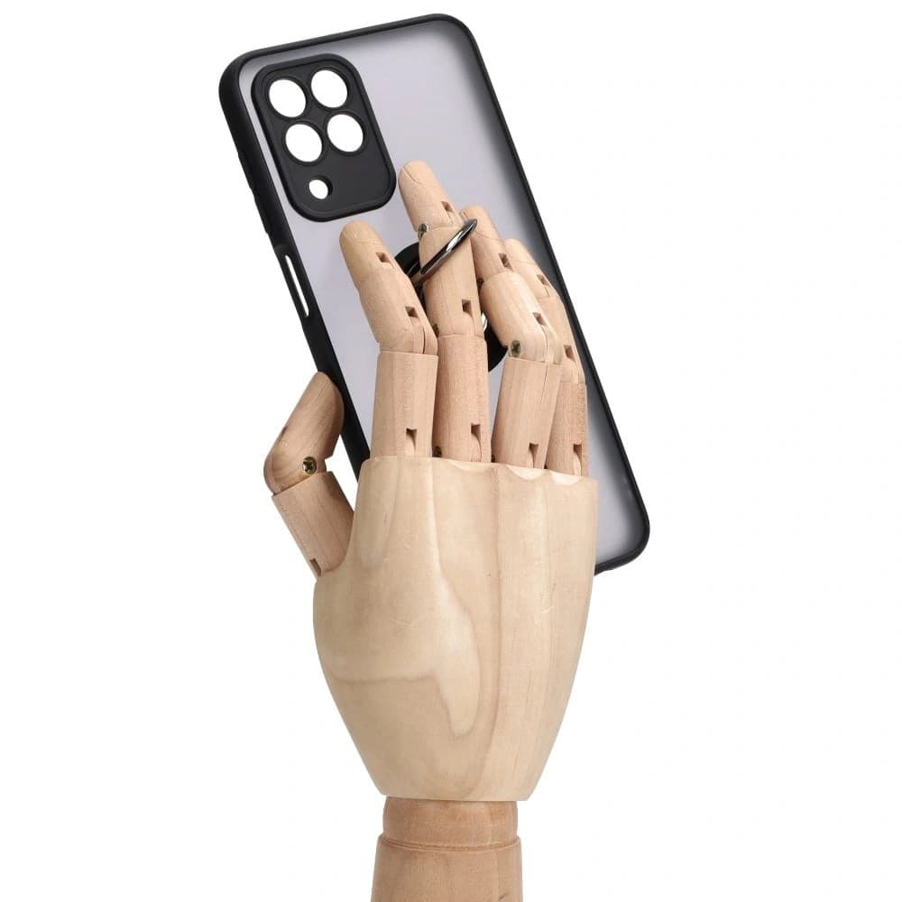 Bizon Case Hybrid Ring Samsung Galaxy M33 5G rauchig mit einem schwarzen Rahmen - 8