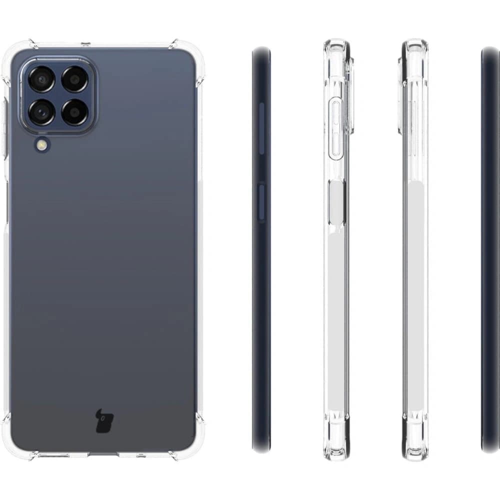 Bizon Case Clear Pack Hülle + 2x Displayschutzglas + Objektivglas Samsung Galaxy M53 5G klar - 4