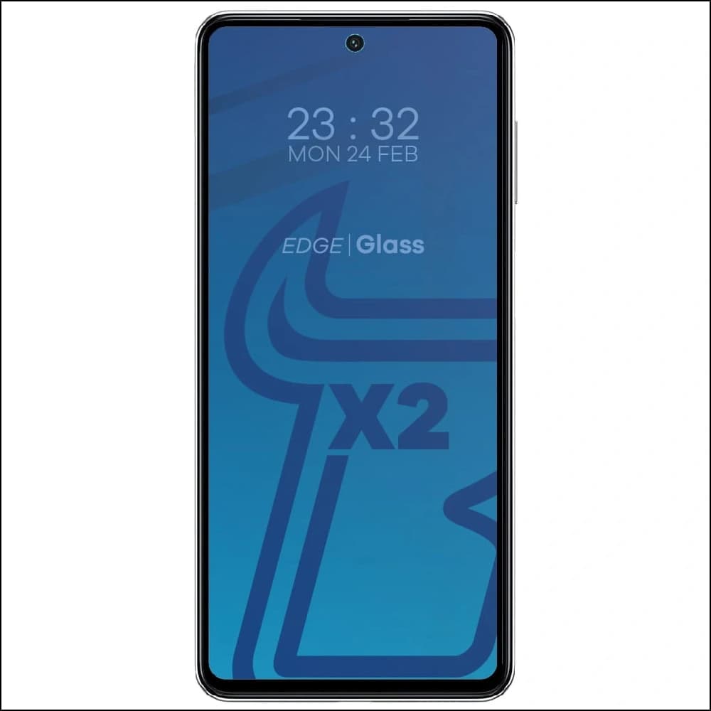 BIZON Edge 2 Pack 2x Bildschirmglas + Kameraglas Samsung Galaxy M54 5G - 3
