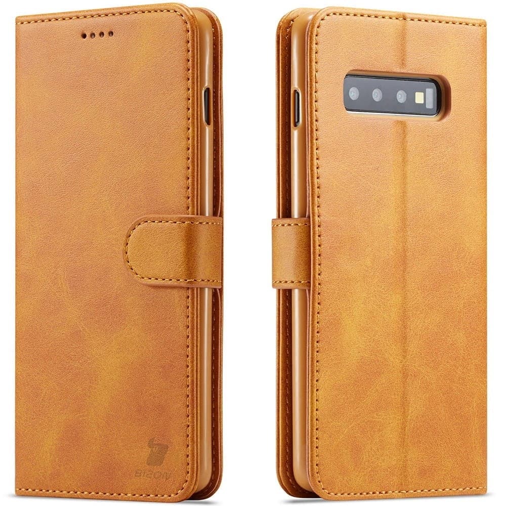 Bizon Case Wallet Samsung Galaxy S10e hellbraun - 1