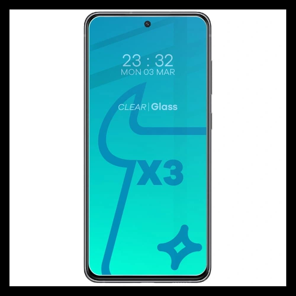 Bizon Glass Clear tempered glass - 3 pcs. + lens glass Samsung Galaxy S21 FE - 3