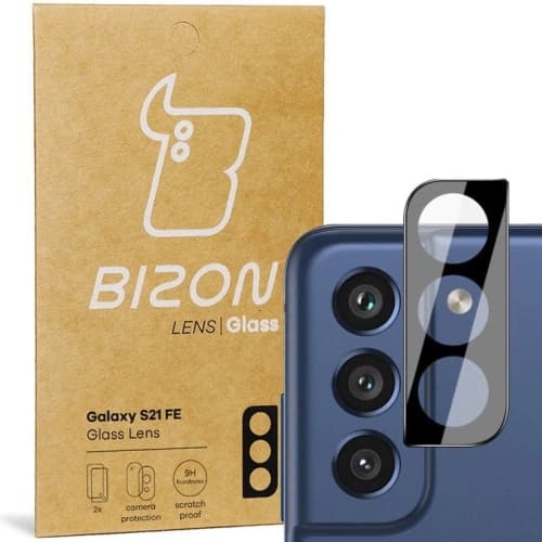 Bizon Glass Lens Samsung Galaxy S21 FE [2 PACK]