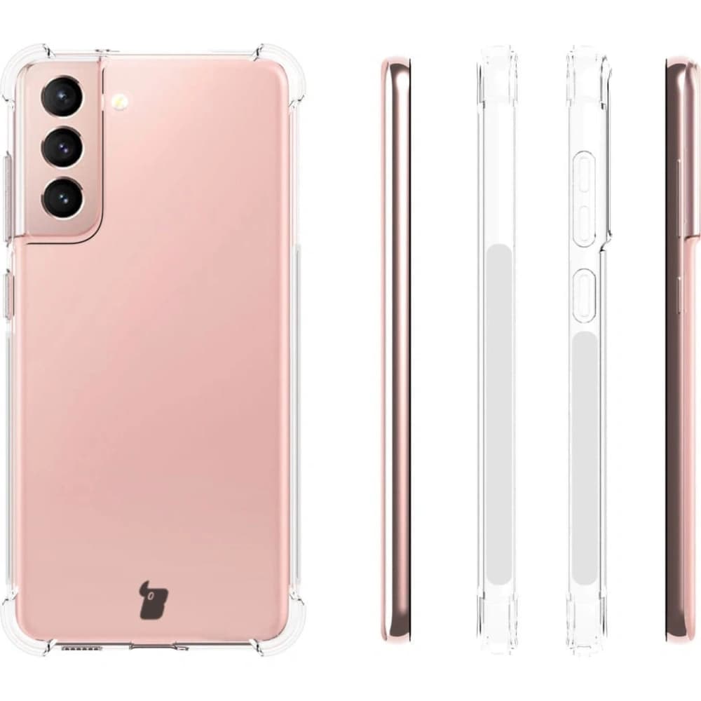 Bizon Case Clear Pack case + 2x screen glass + lens glass Samsung Galaxy S21 FE clear - 4