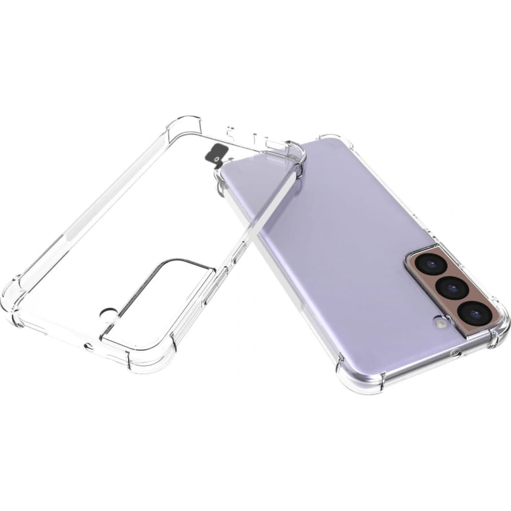 Bizon Case Clear Pack Hülle + 2x Displayschutzglas + Objektivglas Samsung Galaxy S22 klar - 5