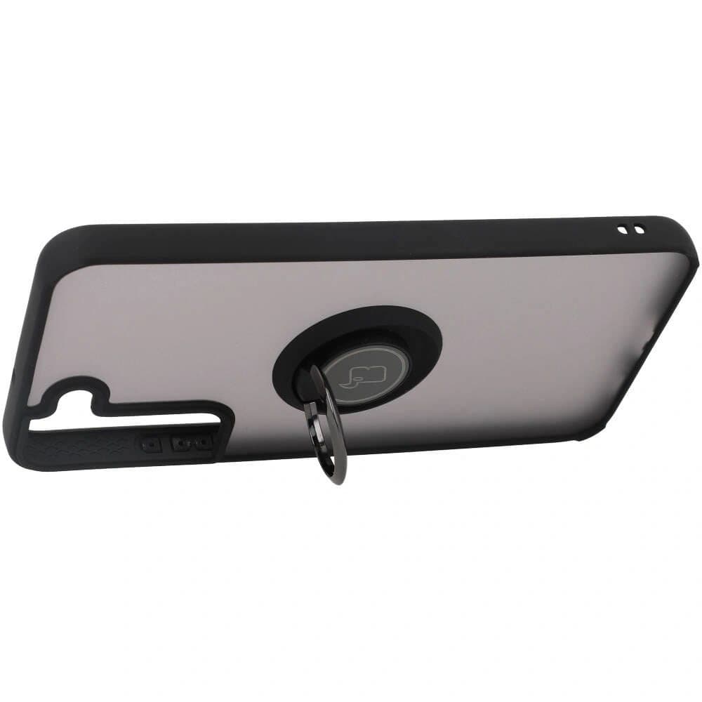 Bizon Case Hybrid Ring Samsung Galaxy S22 Plus smoky with a black frame - 5