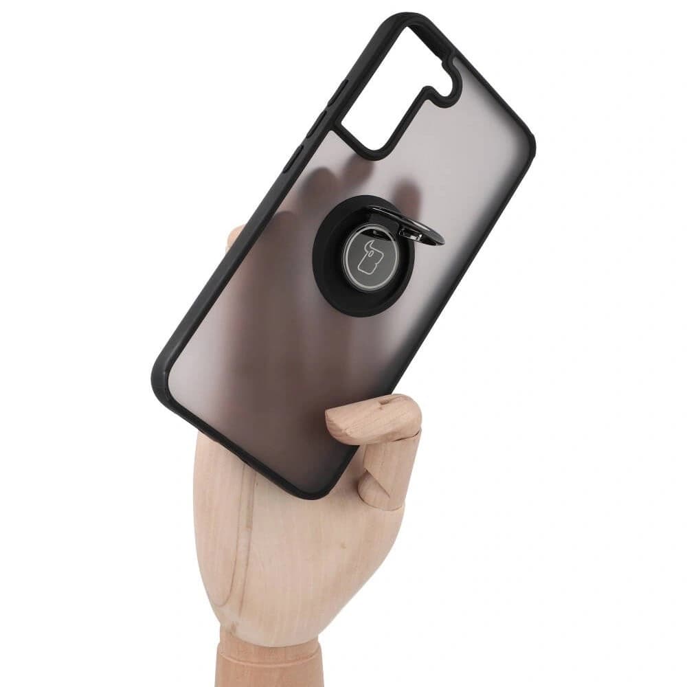 Bizon Case Hybrid Ring Samsung Galaxy S22 Plus smoky with a black frame - 7