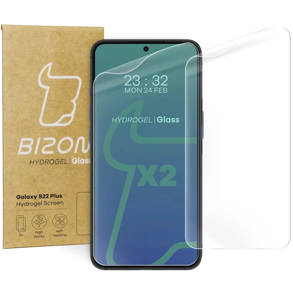 Bizon Glas Hydrogel Samsung Galaxy S22 Plus [2 PACK] - 1